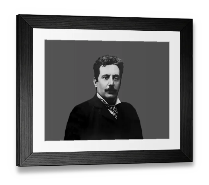 Framed Print : Giacomo Puccini, 1858 -1924, Italian composer