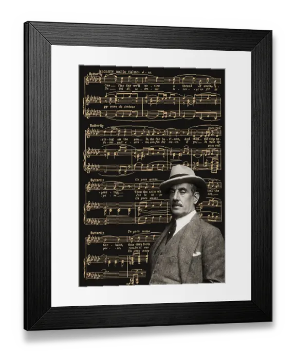 Framed Print : Giacomo Puccini, 1858 -1924, Italian composer