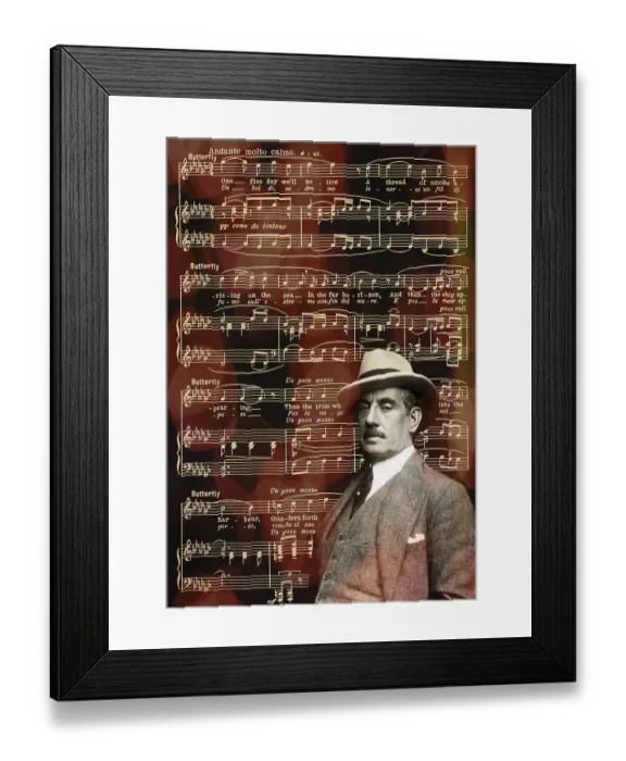 Framed Print : Giacomo Puccini, 1858 -1924, Italian composer Framed Print : Giacomo Puccini, 1858 -1924, Italian composer