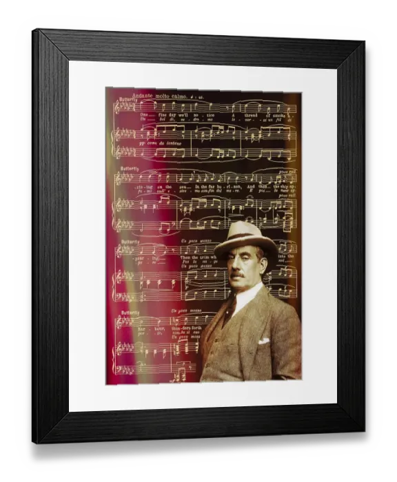 Framed Print : Giacomo Puccini, 1858 -1924, Italian composer Framed Print : Giacomo Puccini, 1858 -1924, Italian composer
