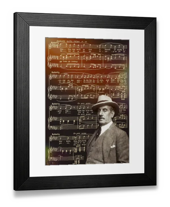 Framed Print : Giacomo Puccini, 1858 -1924, Italian composer