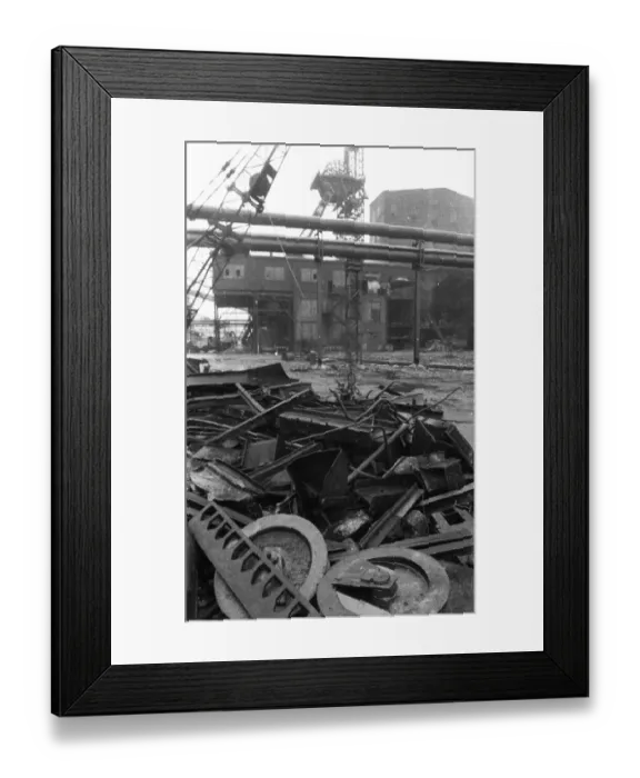 Framed Print : Closed collieries, colliery ruins