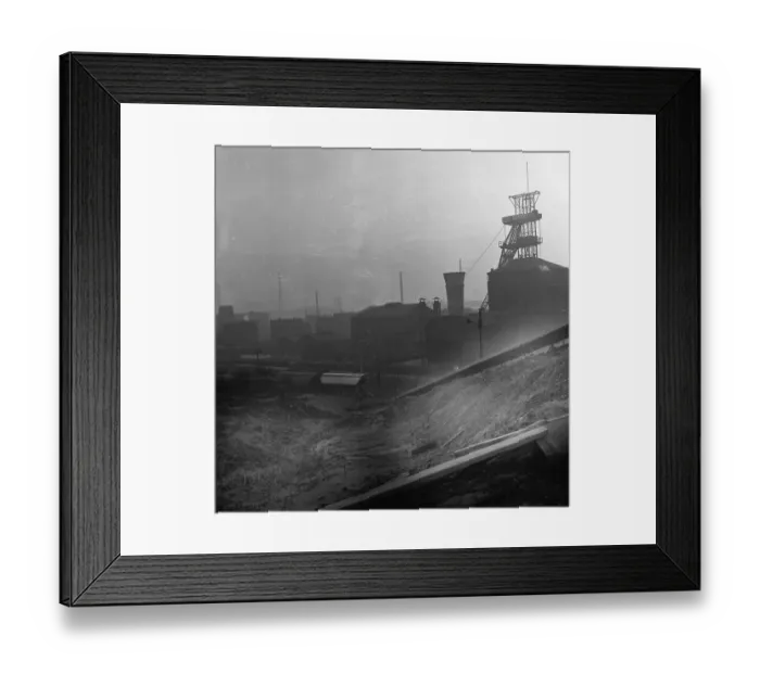 Framed Print : Closed collieries, colliery ruins