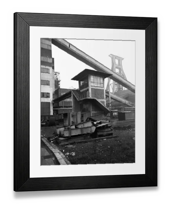 Framed Print : Closed collieries, colliery ruins