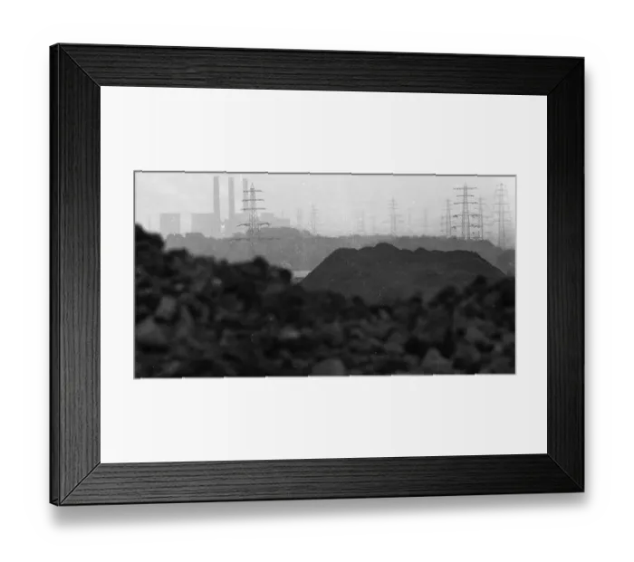 Framed Print : Closed collieries, colliery ruins