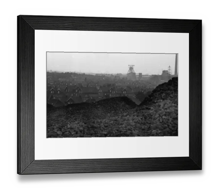 Framed Print : Closed collieries, colliery ruins
