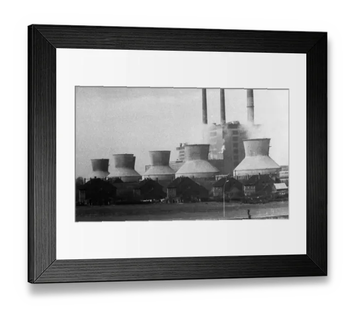 Framed Print : Closed collieries, colliery ruins