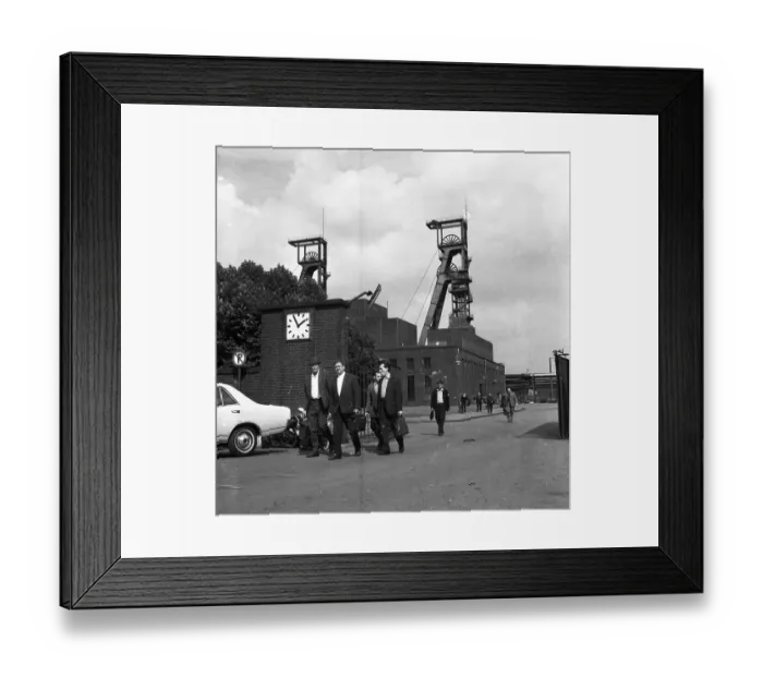 Framed Print : Closed collieries, colliery ruins Framed Print : Closed collieries, colliery ruins