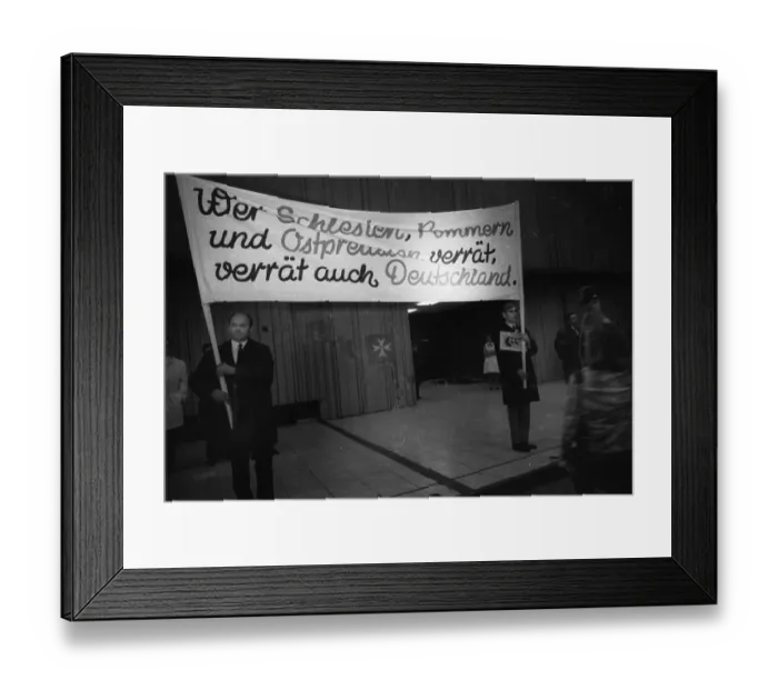 Framed Print : Displaced persons, displaced persons meetings