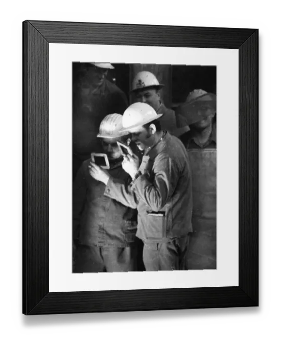 Framed Print : The production of steel products