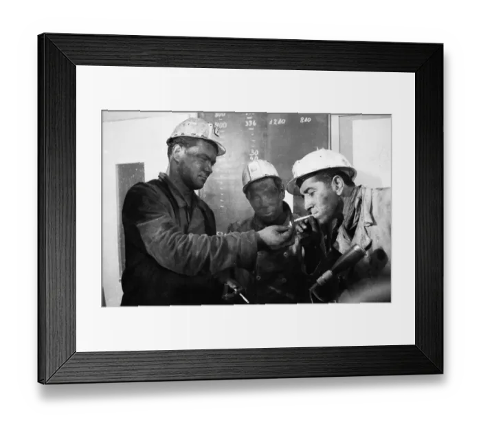 Framed Print : Nine miners of the Emil Emscher colliery were buried on 2 Framed Print : Nine miners of the Emil Emscher colliery were buried on 2