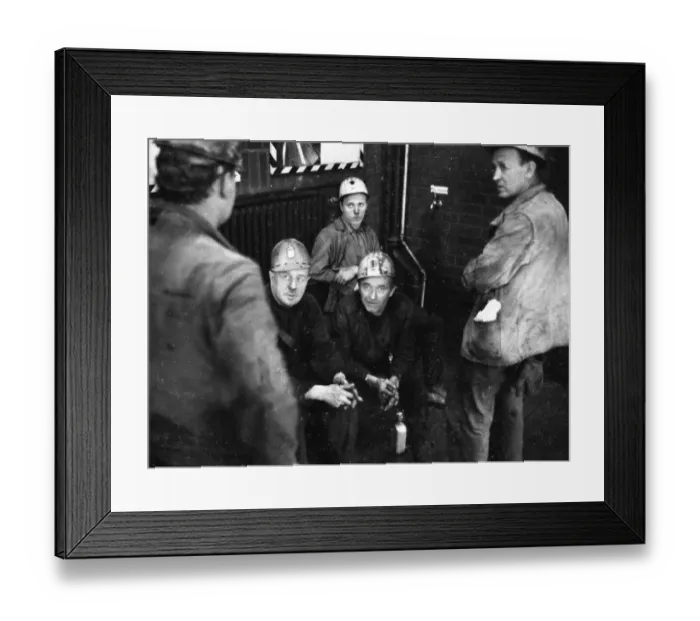 Framed Print : Nine miners of the Emil Emscher colliery were buried on 2