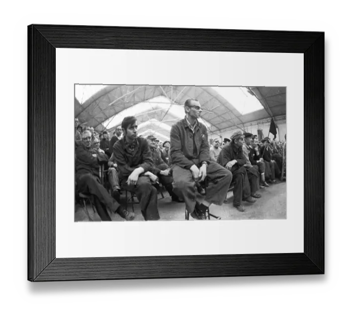 Framed Print : With warning strikes and factory meetings Framed Print : With warning strikes and factory meetings