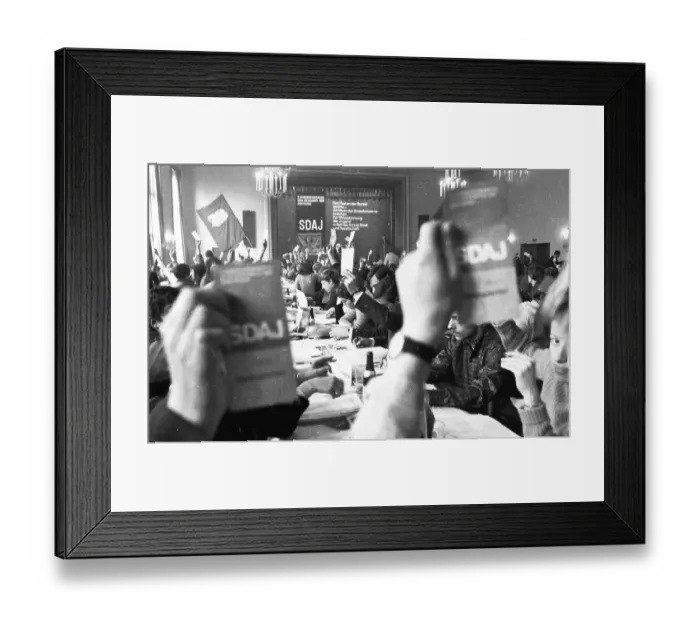 Framed Print : The 2nd Congress of the Socialist German Workers Youth (SDAJ)