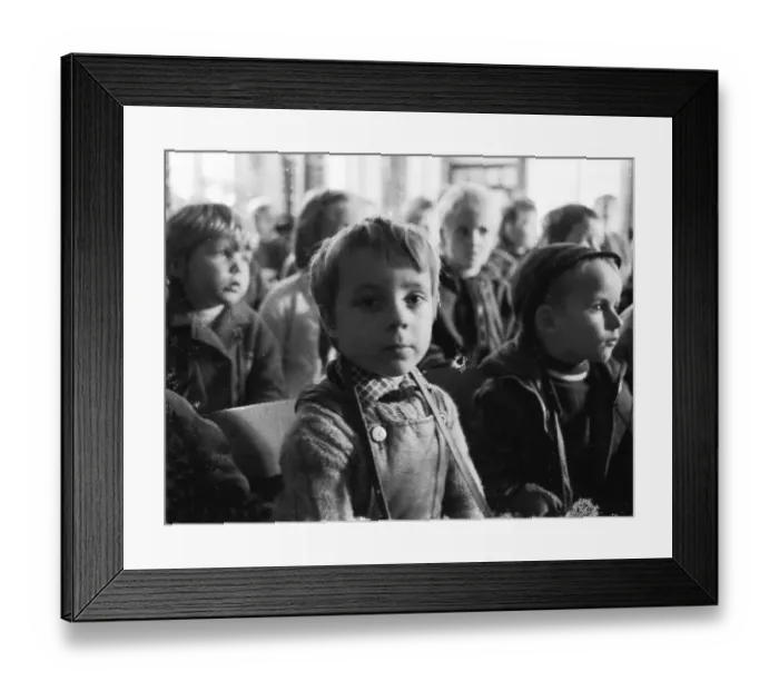 Framed Print : Kindergarten of the Minister Stein colliery in Dortmund in 1969