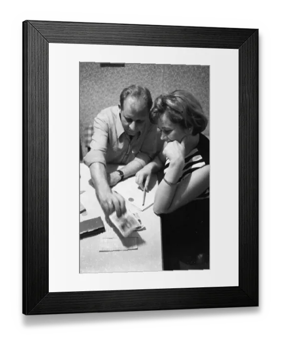 Framed Print : Workers, salaried employees and other low-income earners have to calculate with a sharp pencil