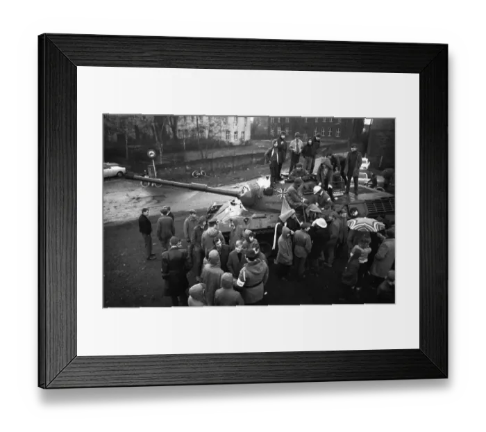 Framed Print : The Bundeswehr weapons show, here in Dortmund-Luettgendortmund in 1966
