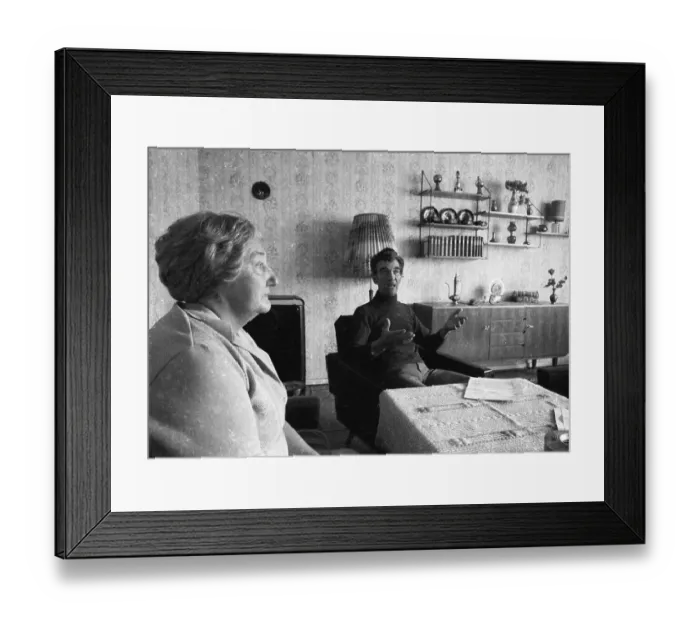 Framed Print : These tenants in Wuppertal, here on 15 September 1971