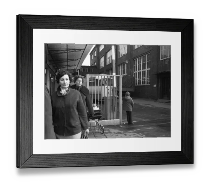 Framed Print : The bankruptcy of a company in Hohenlimburg