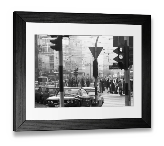 Framed Print : The centre of downtown Dortmund on 24