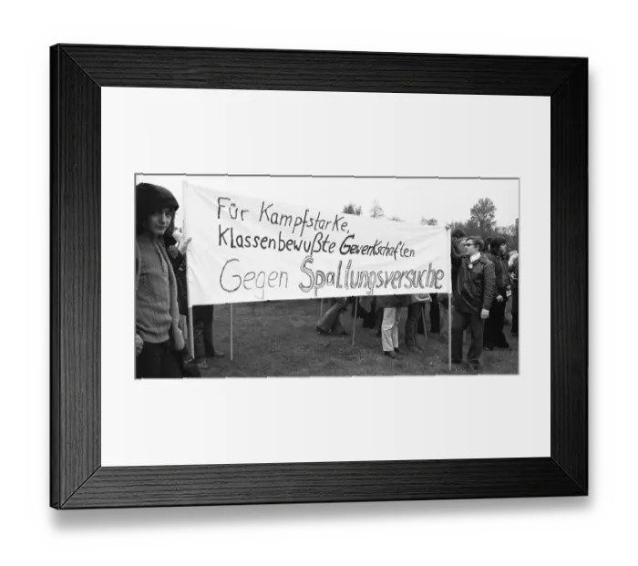 Framed Print : The traditional May Day demonstration of the German Trade Union Confederation (DGB) in Dortmund