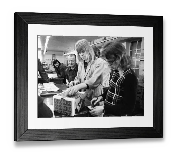 Framed Print : In the collective bargaining dispute in the printing industry Framed Print : In the collective bargaining dispute in the printing industry