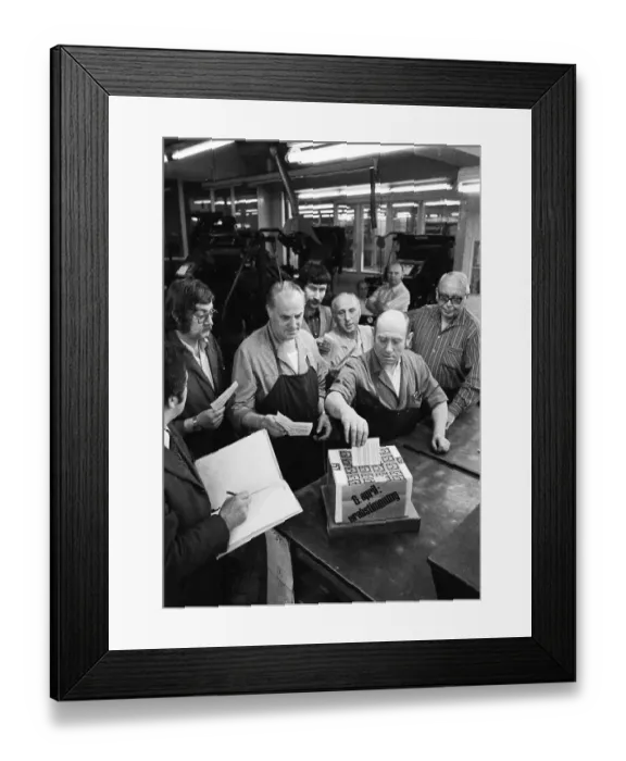 Framed Print : In the collective bargaining dispute in the printing industry