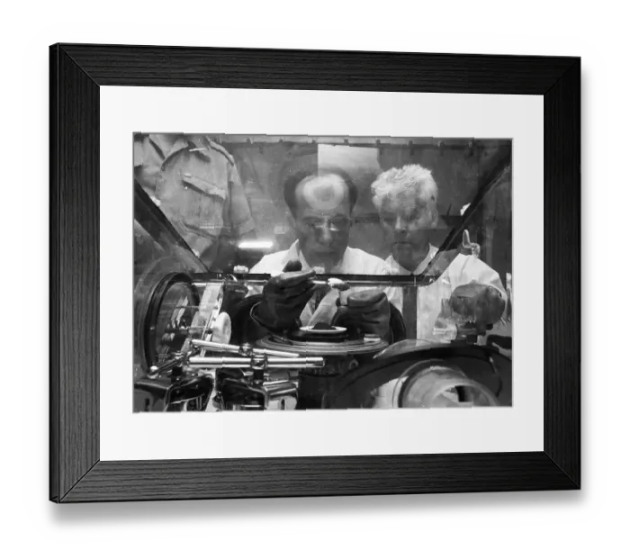 Framed Print : A delegation of scientists from the USSR visited Germany to exhibit space technology