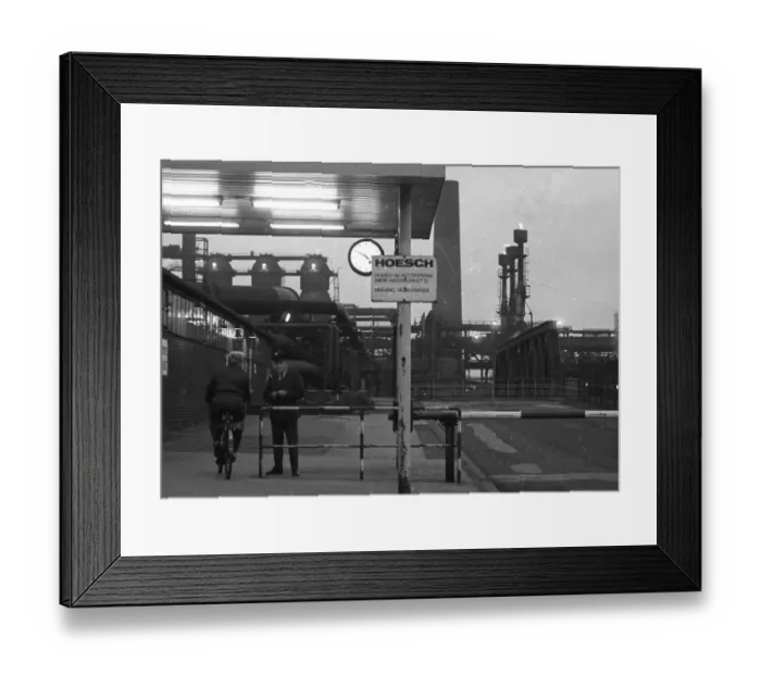 Framed Print : The Ruhr area in the summer of 1973 - here on 6-8 August 1973 - in Dortmund and Essen