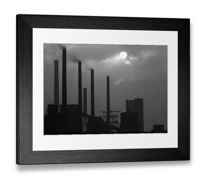 Framed Print : The Ruhr area in the summer of 1973 - here on 6-8 August 1973 - in Dortmund and Essen