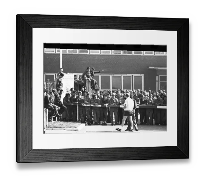 Framed Print : Many workers at the Opel factory in Bochum - here on 23 August 1973 - also took part in the wildcat strikes that swept