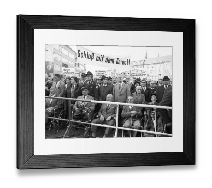 Framed Print : Rally of the VdK (Association of War-Affected Persons) on 2 Framed Print : Rally of the VdK (Association of War-Affected Persons) on 2