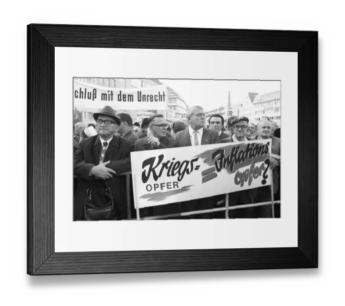 Framed Print : Rally of the VdK (Association of War-Affected Persons) on 2