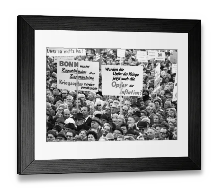 Framed Print : Rally of the VdK (Association of War-Affected Persons) on 2