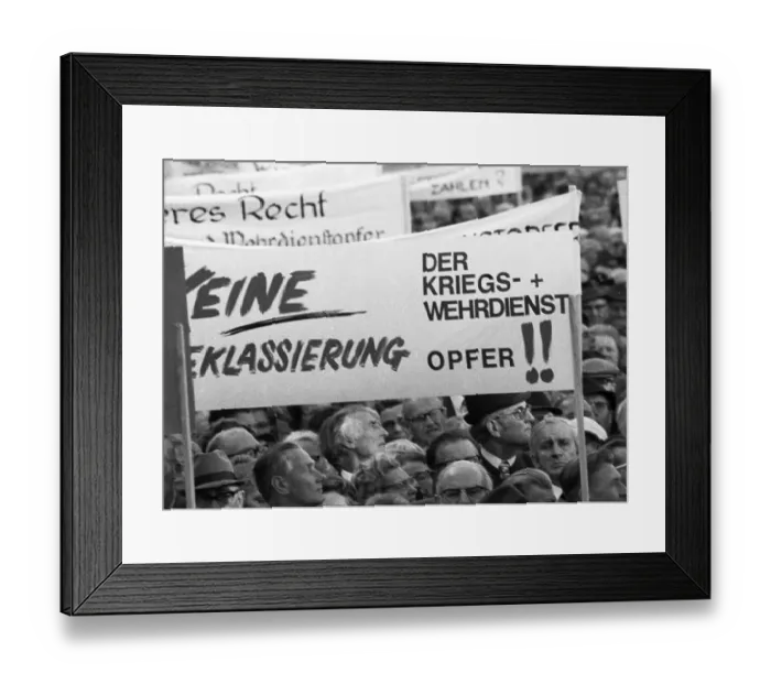 Framed Print : Rally of the VdK (Association of War-Affected Persons) on 2 Framed Print : Rally of the VdK (Association of War-Affected Persons) on 2