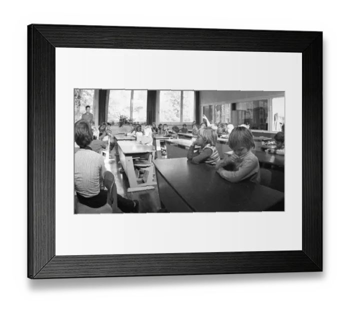 Framed Print : Among the pupils of the primary school - here in Dortmund on 1