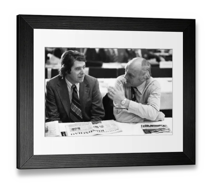 Framed Print : The workers conference in Duisburg on 19 October 1973