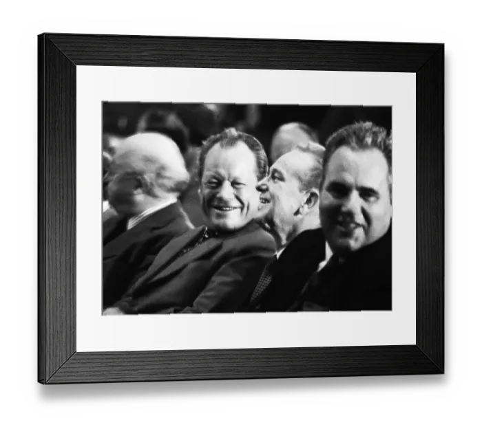 Framed Print : The workers conference on 19 October 1973 in Duisburg