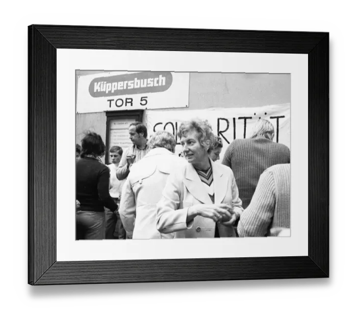 Framed Print : Profits of the employers and the strong inflation were in Gelsenkirchen