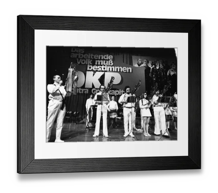 Framed Print : The Party Congress of the German Communist Party (DKP) on 1-4