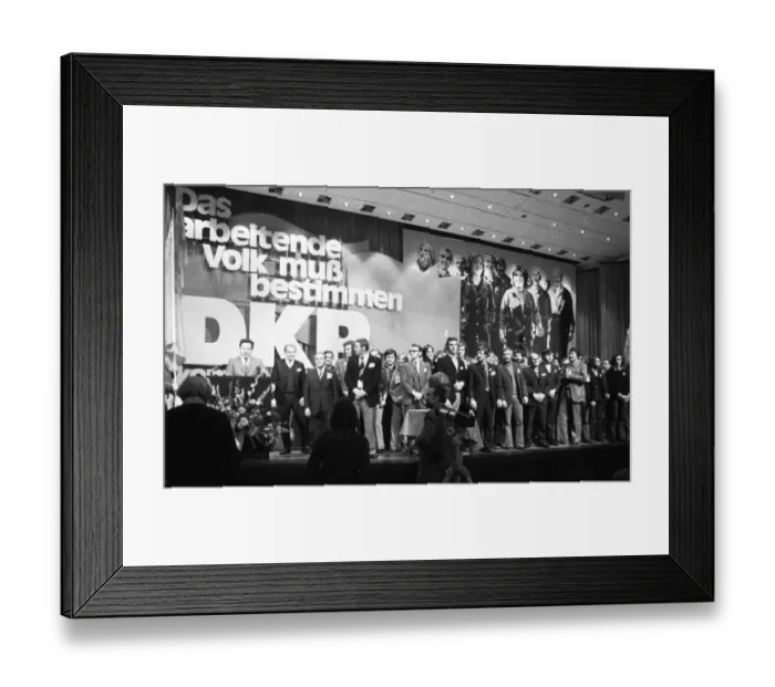 Framed Print : The Party Congress of the German Communist Party (DKP) on 1-4 Framed Print : The Party Congress of the German Communist Party (DKP) on 1-4