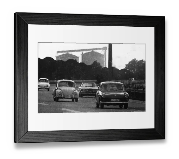 Framed Print : Characteristic of the Ruhr region around 1973 - here in Nov