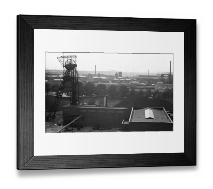 Framed Print : Characteristic of the Ruhr region around 1973 - here in Nov Framed Print : Characteristic of the Ruhr region around 1973 - here in Nov