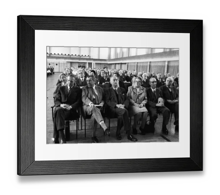 Framed Print : The Congress of the East German Expellees Associations on 15