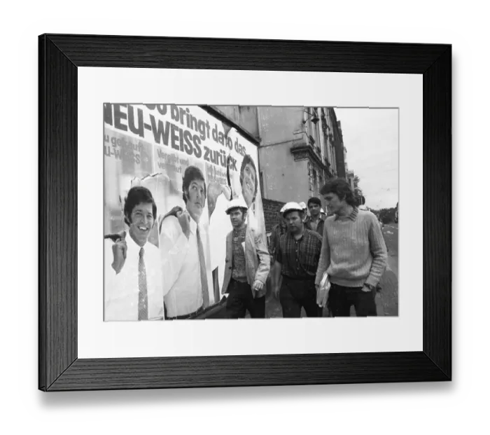 Framed Print : With a spontaneous strike on 26 July 1972 at the Friedr