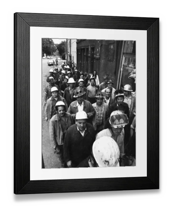 Framed Print : With a spontaneous strike on 26 July 1972 at the Friedr