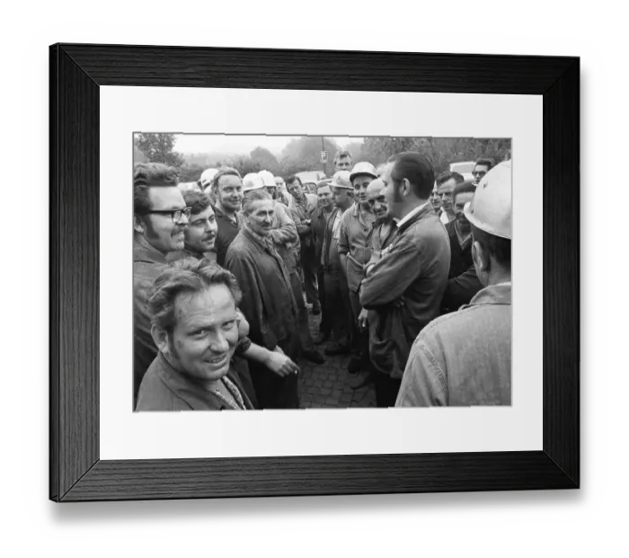 Framed Print : With a spontaneous strike on 14 August 1972 at the Friedr Framed Print : With a spontaneous strike on 14 August 1972 at the Friedr