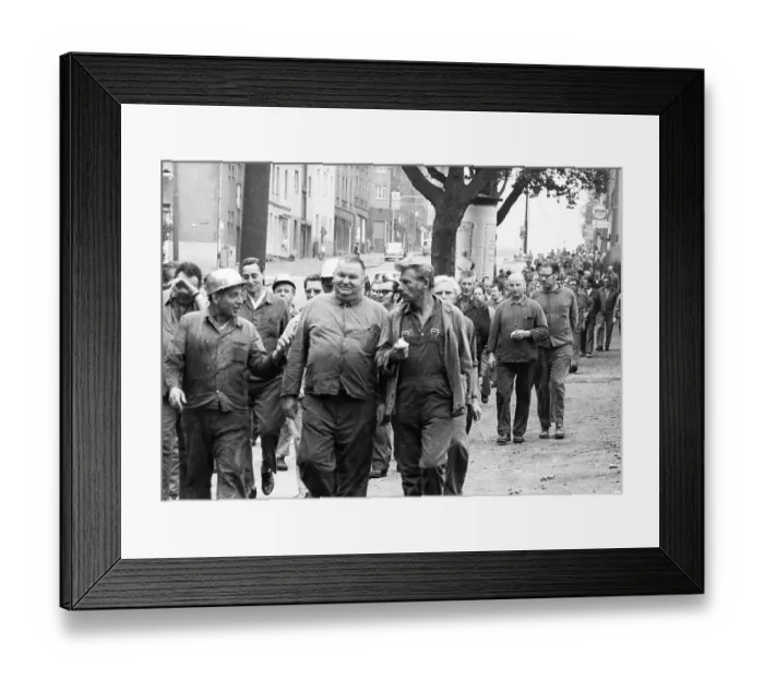 Framed Print : With a spontaneous strike on 15 August 1972 at the Friedr