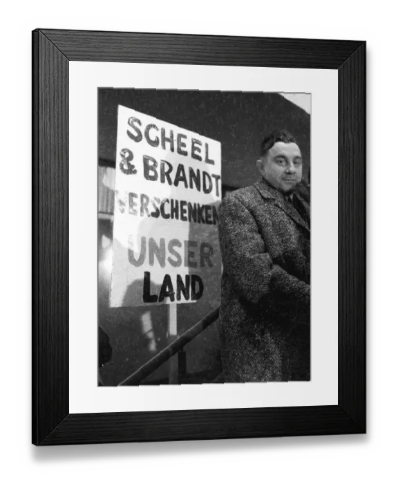 Framed Print : At a rally in Bonn on 11 March 1972 Framed Print : At a rally in Bonn on 11 March 1972