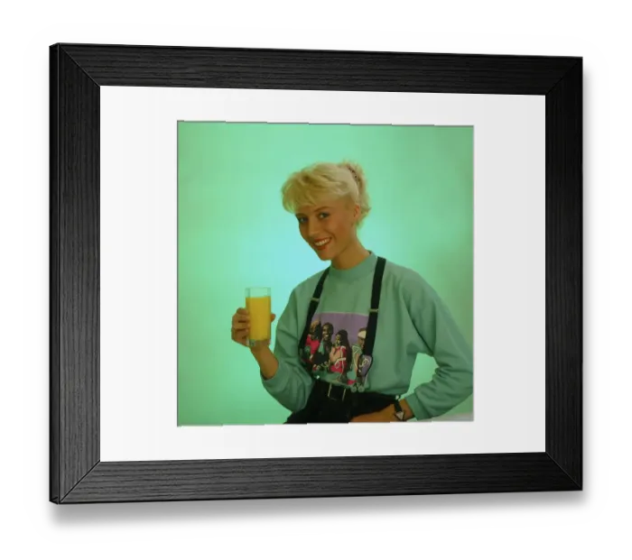 Framed Print : Woman with fruit juice Orange juice Framed Print : Woman with fruit juice Orange juice